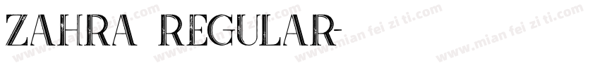 zahra regular字体转换